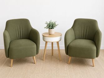 Mainstays classic club chairs with speaker table