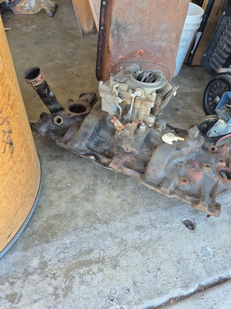 70s 60s Chevy 350 Manifold just Today $25