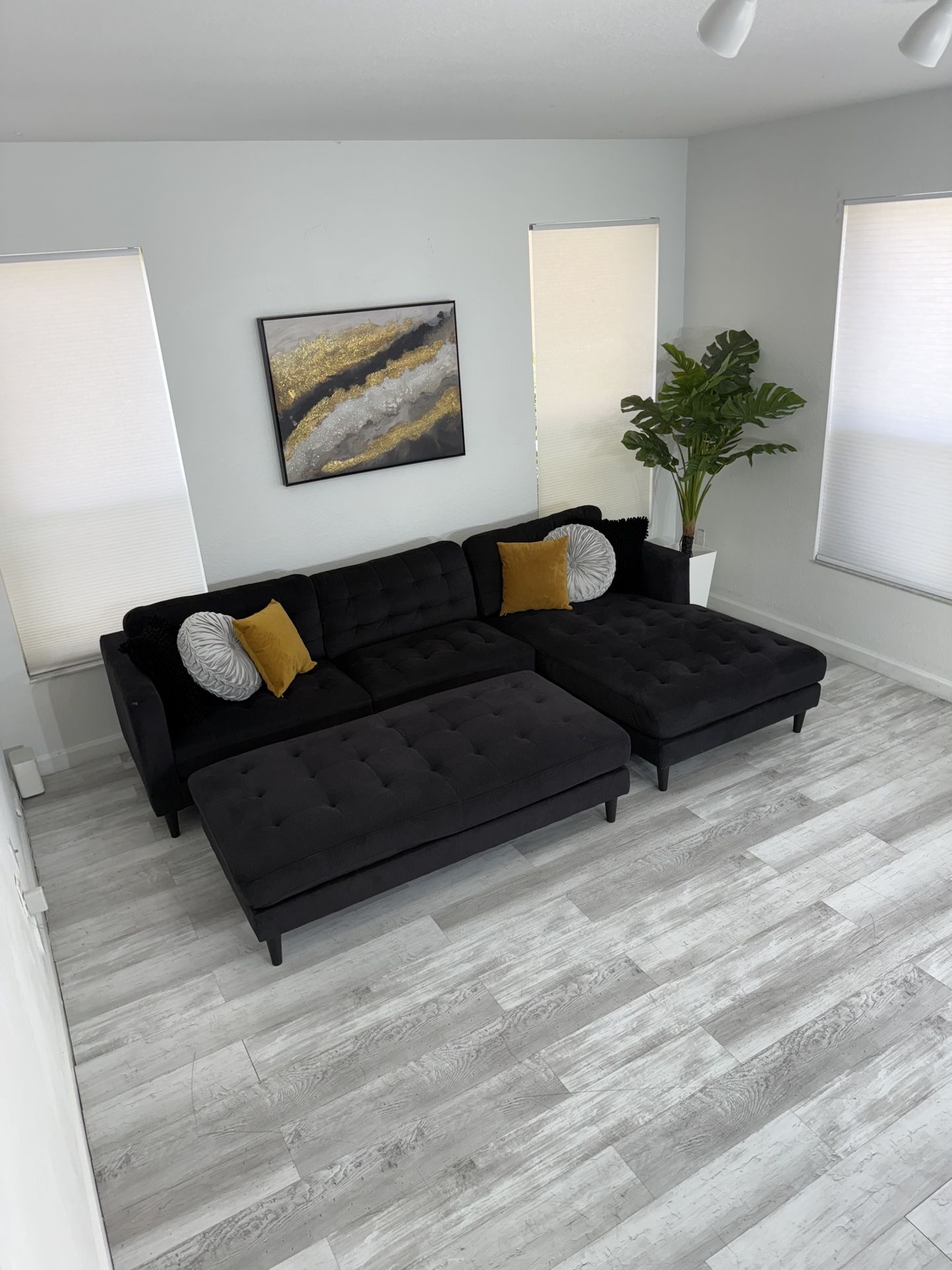 Sectional Black / Sofá Negro
