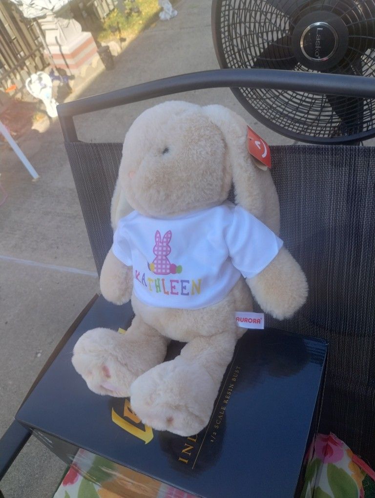 Brand New, Mint Condition Personalized Bunny Rabbit