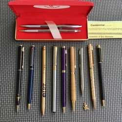 Assorted Lot of 11 Vintage Pens and Pencils