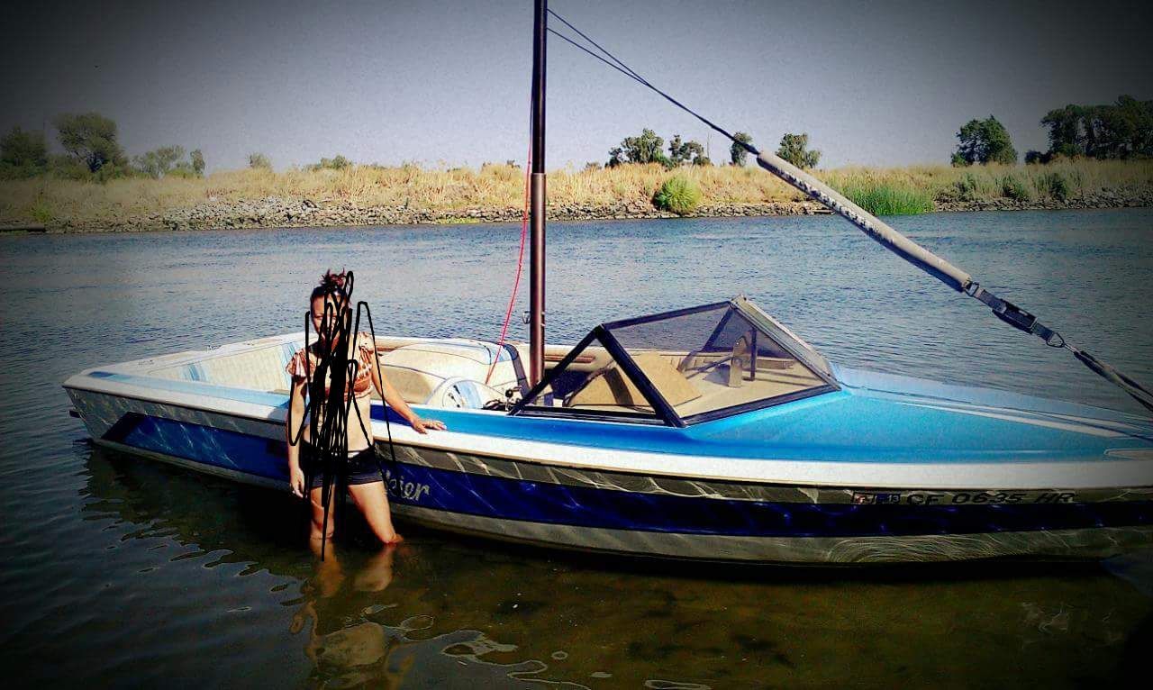1984 Malibu Boat hull and trailer