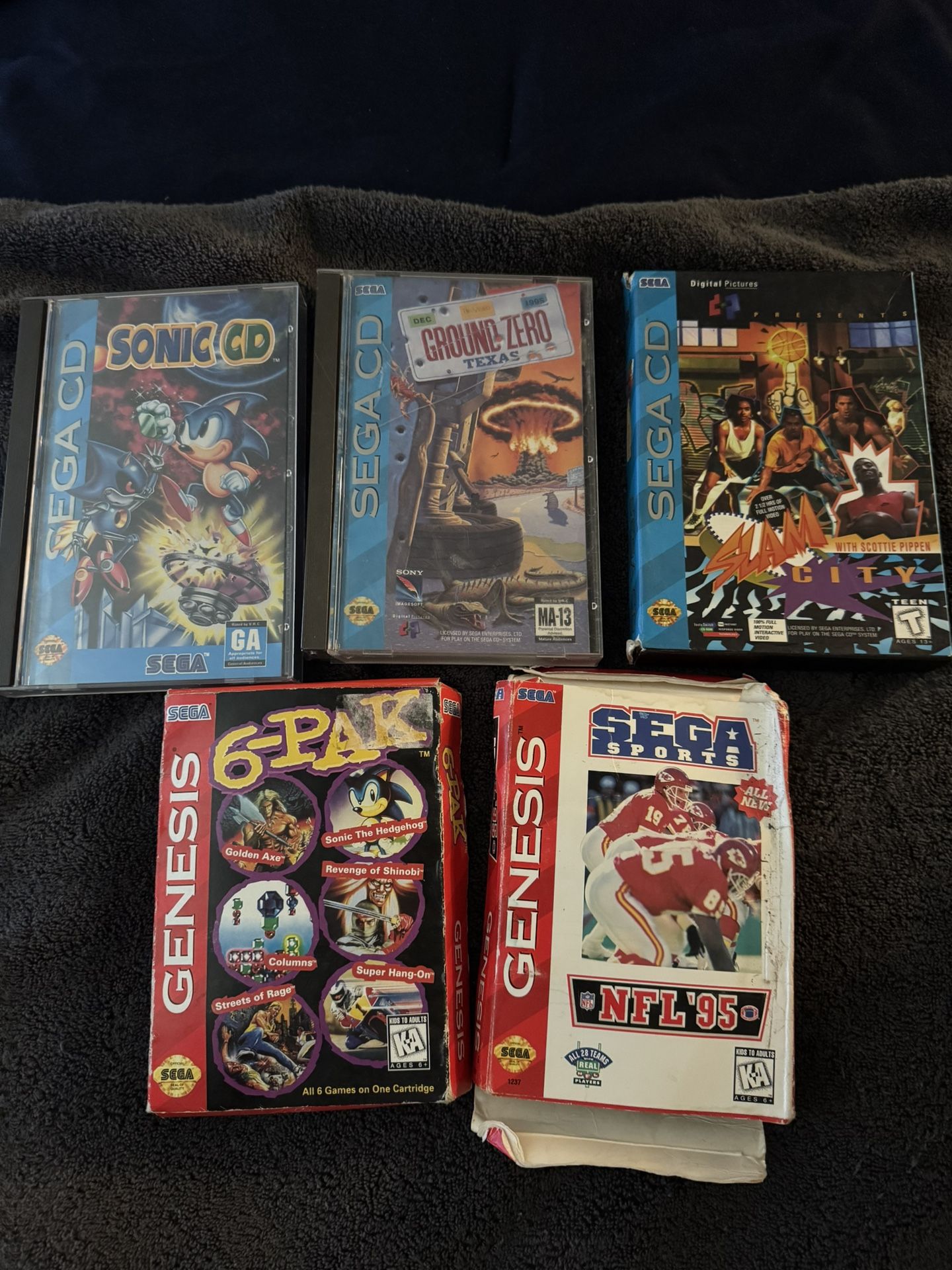 Sega CD and Sega Genesis Games