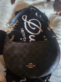 COACH Payton Bag in Brown Black Signature Canvas