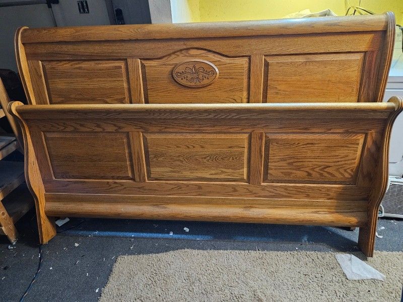 King Size Oak Bed Frame