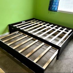 Full Size Trundle Bed With Twin Mattress And Drawers