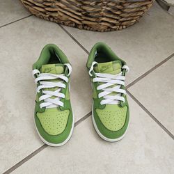 Chlorophyll White And Green Nike Dunks