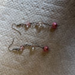 Light Pink Dangling Earrings 