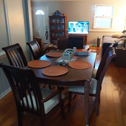 Dining table and chairs
