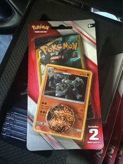 Pokémon TCG Machamp and tag team Blister Pack with Coin