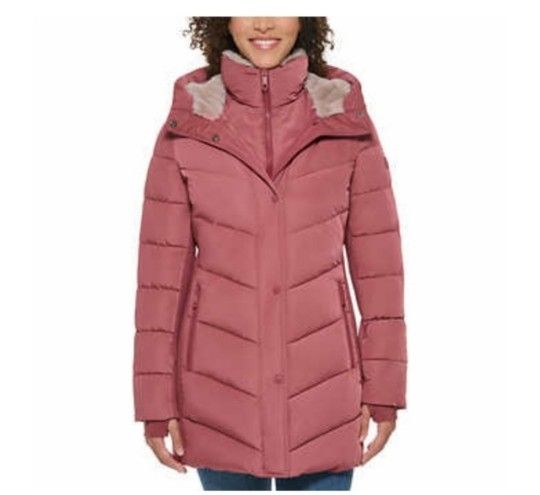 Andrew Marc Ladies Long Stretch Parka Jacket L,XL And XXL Available