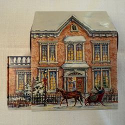 Vintage 1982 Hallmark Cards House-Stick Match Box With Matches