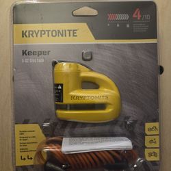 Kryptonite 000884 Keeper 5s Yellow Disc Lock