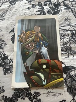 Link, defeating Ganador frameless printed picture