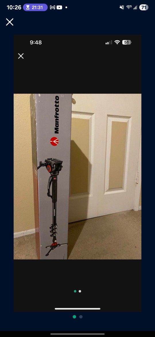 Manfrotto Xpro Section Monopie Para Video
