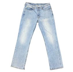 Levi's 514 Straight Leg Light Blue Wash Jeans Pants 34x32 Classic Straight Leg