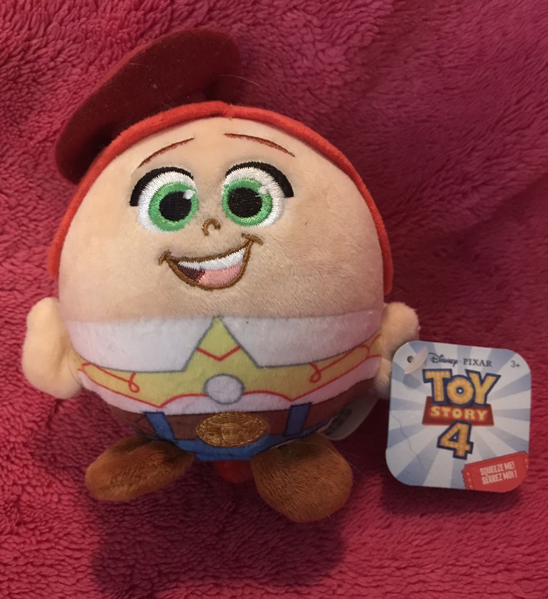 Disney Pixar Toy Story 4 Squeeze Me Jessie 4” Plush NEW!