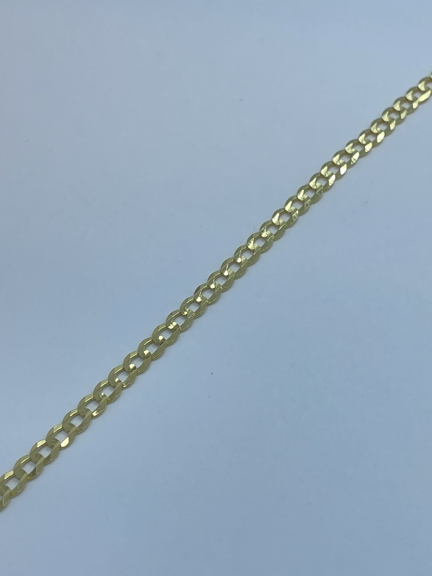 New 14k Solid Gold Cuban Chain Bracelet 