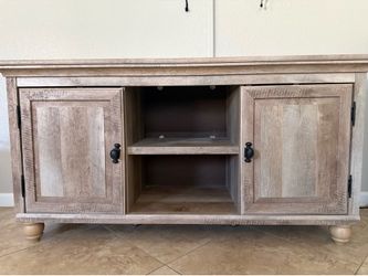 Rustic Wood TV Stand Console 59” L × 19” D × 30” H