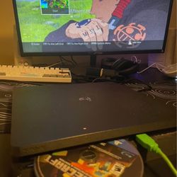 PS4 with Minecraft