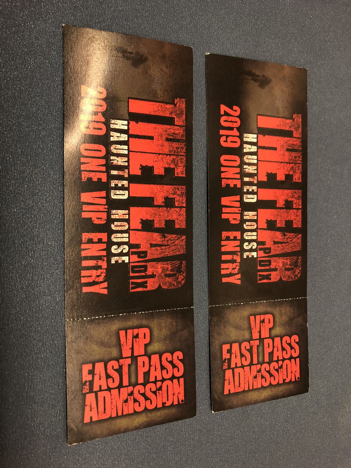 2 VIP Tickets To Fear PDX 2019 OBO