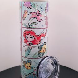 Ariel Coffee Cup The Little Mermaid Tumbler Stainless Steel New