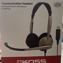 Brand New Communication Headset USB