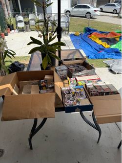 Baseball, basketball and football cards
