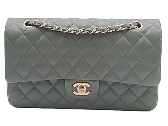 Chanel Quilted Caviar Medium Classic Double Flap Green Handbag Kb0625crxzmia