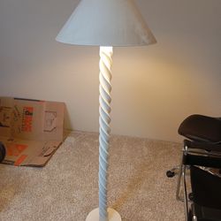 Vintage Floor Lamp Postmodern Spiral