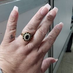 Black And White Diamond Ring 