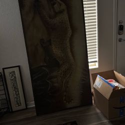 Hand Painted Leopard 