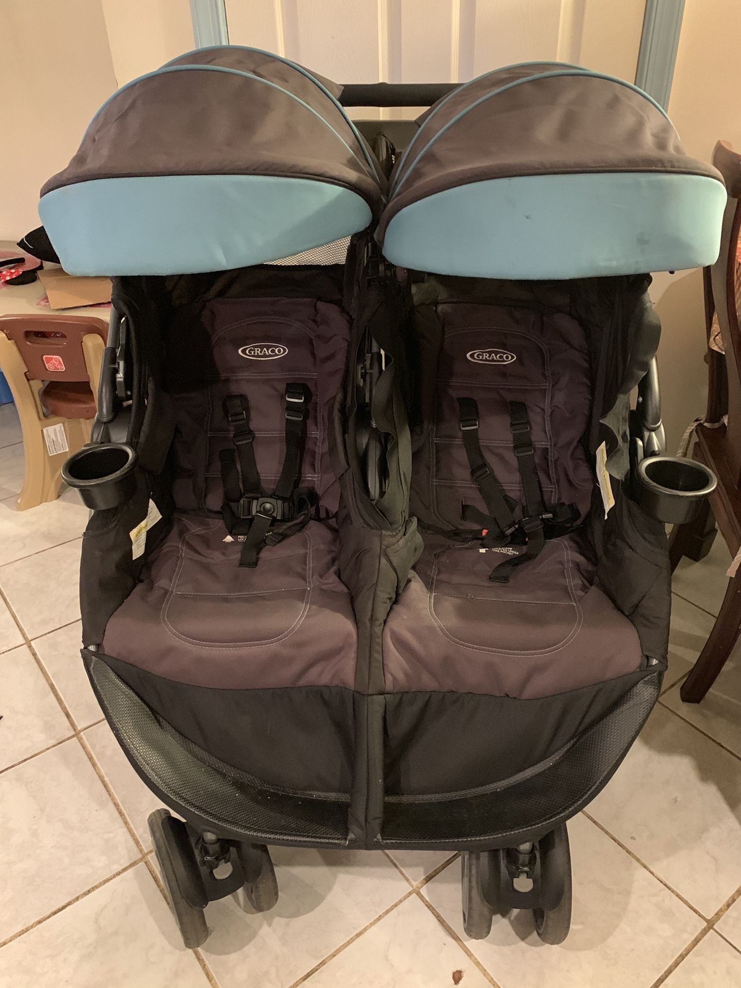 Greco double stroller
