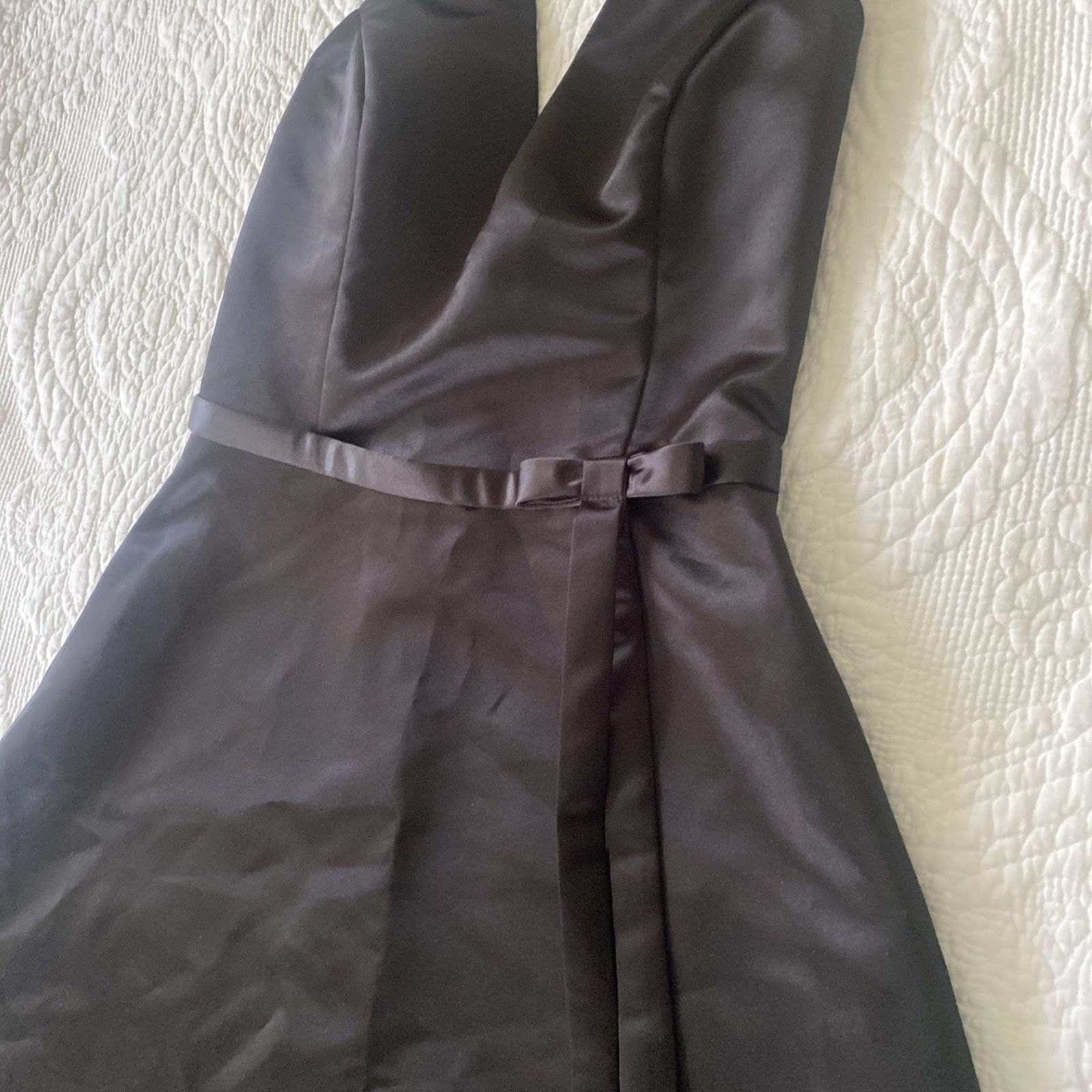 Jessica McClintock dress halter top SZ 4 Black
