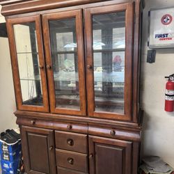 2 Piece Wood Hutch