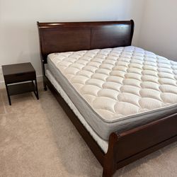 Complete King Bedroom Set – Bed, Mattress, Nightstand