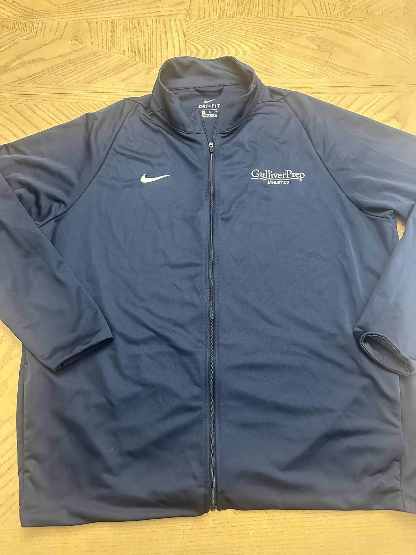 Nike Dri -fit blue tracksuit full zip jacket men’s size large