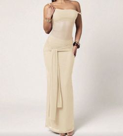 Beige Long Dress