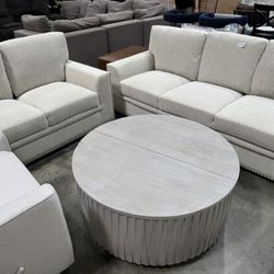Light Grey Fabric Sofa Set 3 Seats +2seats   Couch  :$550