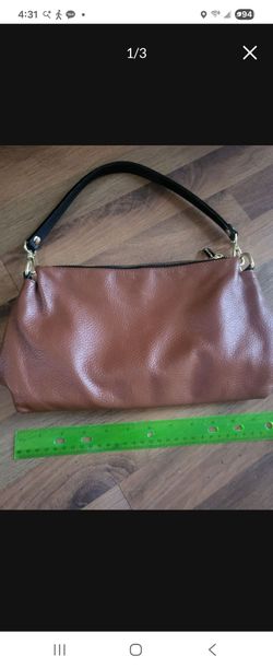 Valentina  Brown Leather Shoulder Bag