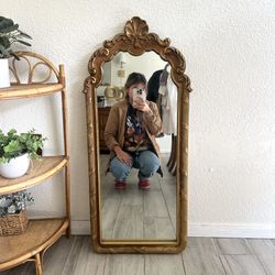 Vintage Burwood Tall Mirror Gold 