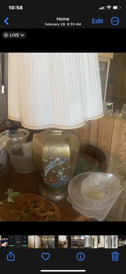 Vintage Lamp! Japanese Design! Retro Good Condition 