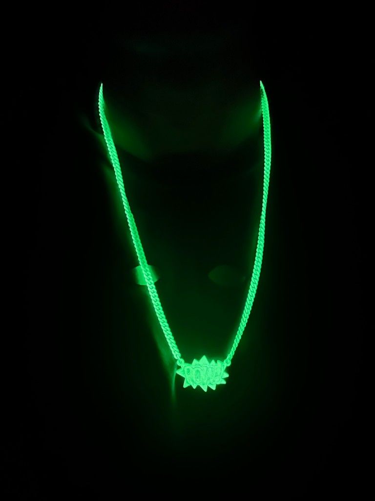 AMBUSH POW Glow In The Dark Necklace