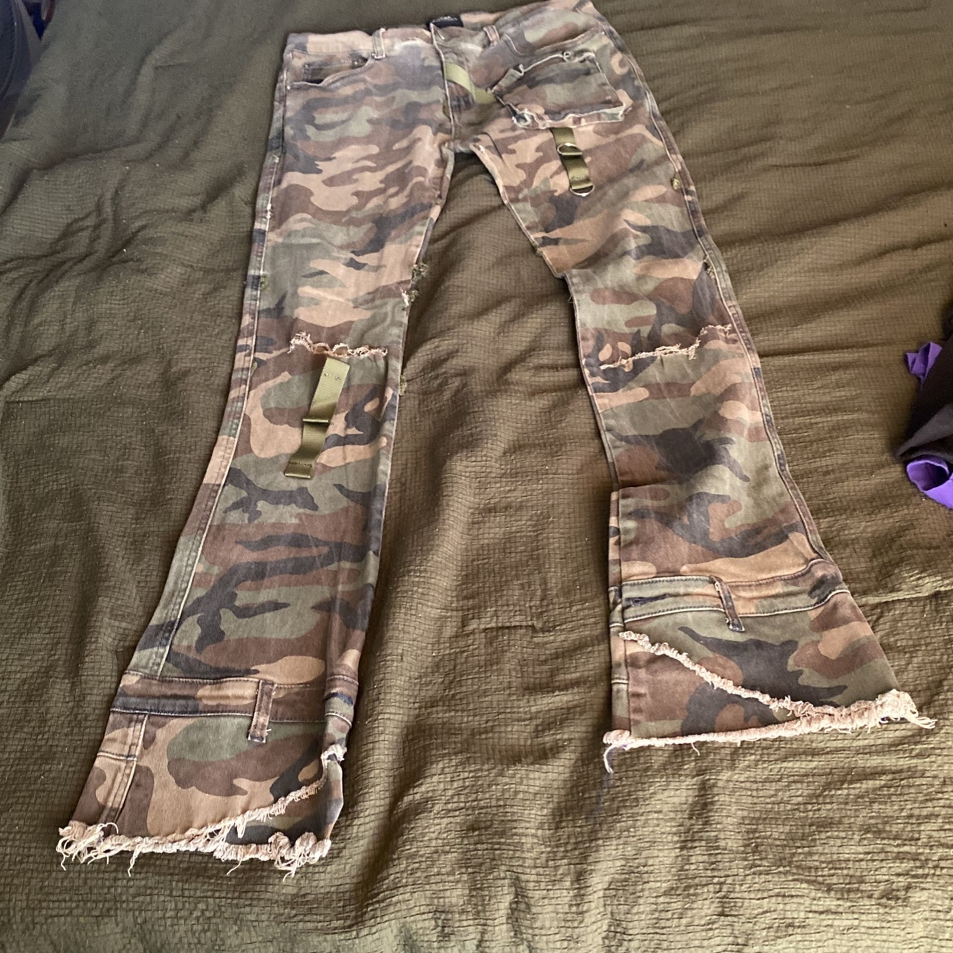 Camo Flare Pants 