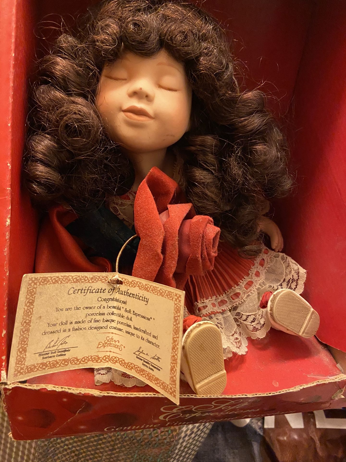 Vintage porcelain doll