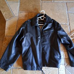 LEATHER JACKET MEN'S (M)