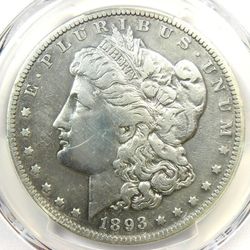 1893-S Morgan Silver Dollar $1 Coin - Rare Key Date