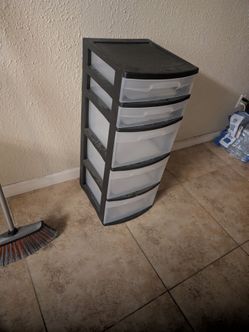 5-Drawer Plastic Storage Tower