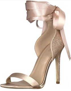 Elegant Aldo Pink Women’s Blush Stiletto Heels with Rhinestone Detailing-Size 7.5 B