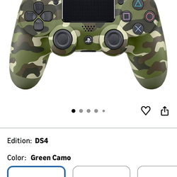 Sony PlayStation DualShock 4 Controller - Green Camo including charger